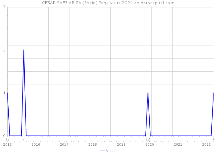 CESAR SAEZ ARIZA (Spain) Page visits 2024 