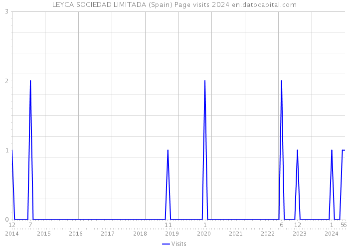 LEYCA SOCIEDAD LIMITADA (Spain) Page visits 2024 