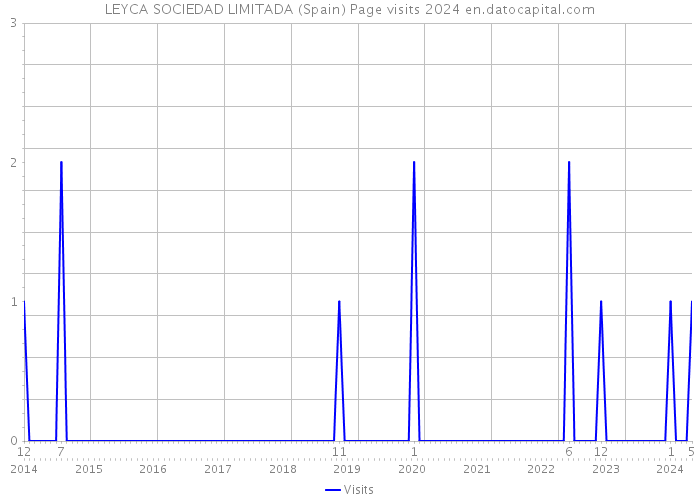 LEYCA SOCIEDAD LIMITADA (Spain) Page visits 2024 