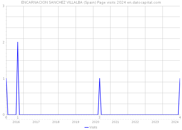 ENCARNACION SANCHEZ VILLALBA (Spain) Page visits 2024 