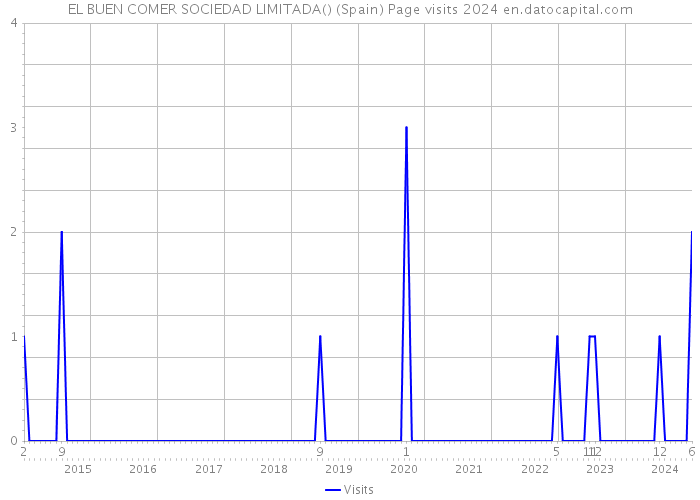 EL BUEN COMER SOCIEDAD LIMITADA() (Spain) Page visits 2024 