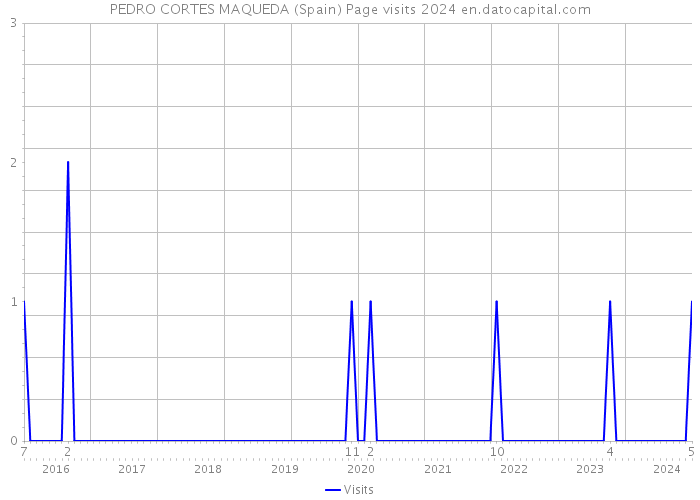 PEDRO CORTES MAQUEDA (Spain) Page visits 2024 