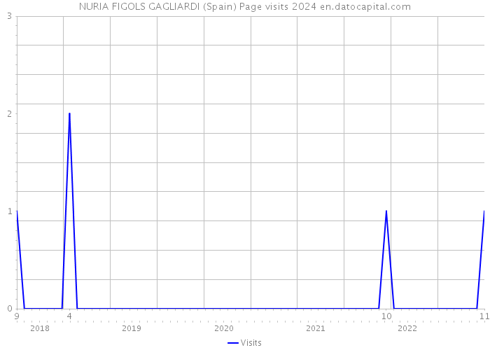 NURIA FIGOLS GAGLIARDI (Spain) Page visits 2024 
