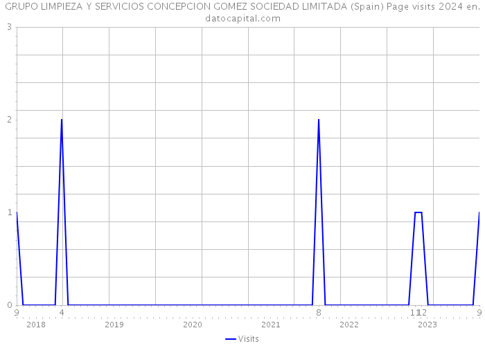 GRUPO LIMPIEZA Y SERVICIOS CONCEPCION GOMEZ SOCIEDAD LIMITADA (Spain) Page visits 2024 