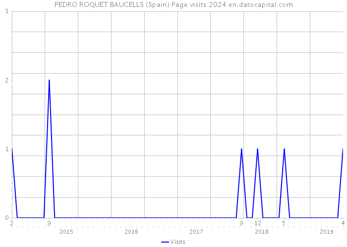 PEDRO ROQUET BAUCELLS (Spain) Page visits 2024 