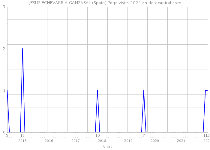 JESUS ECHEVARRIA GANZABAL (Spain) Page visits 2024 