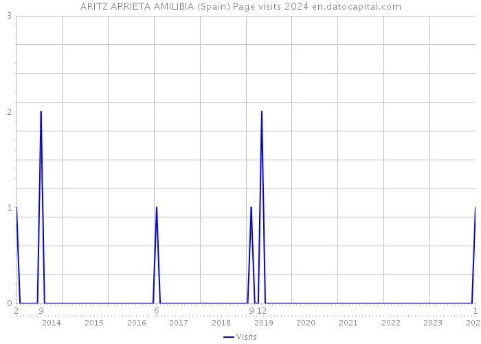 ARITZ ARRIETA AMILIBIA (Spain) Page visits 2024 