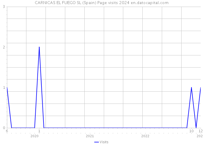 CARNICAS EL FUEGO SL (Spain) Page visits 2024 
