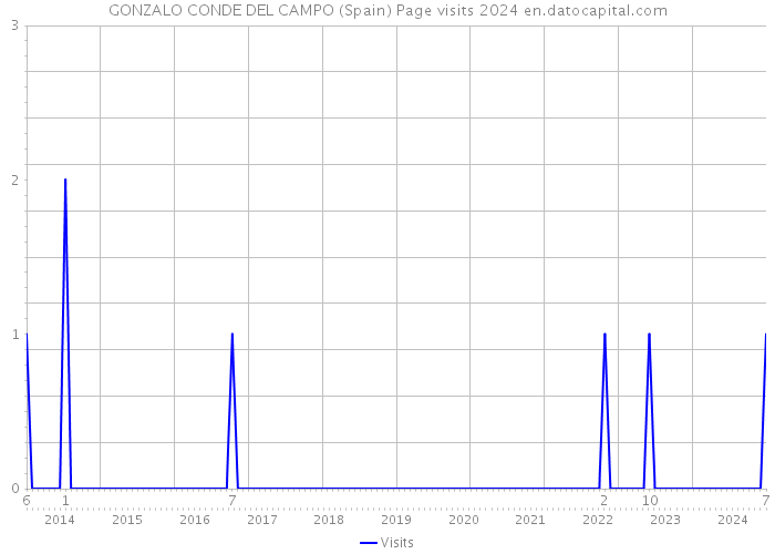 GONZALO CONDE DEL CAMPO (Spain) Page visits 2024 