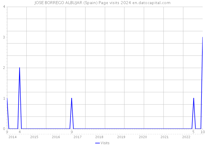 JOSE BORREGO ALBUJAR (Spain) Page visits 2024 