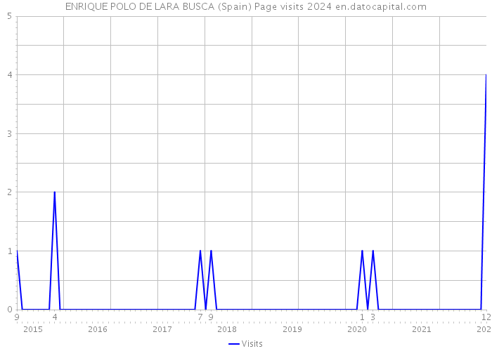 ENRIQUE POLO DE LARA BUSCA (Spain) Page visits 2024 