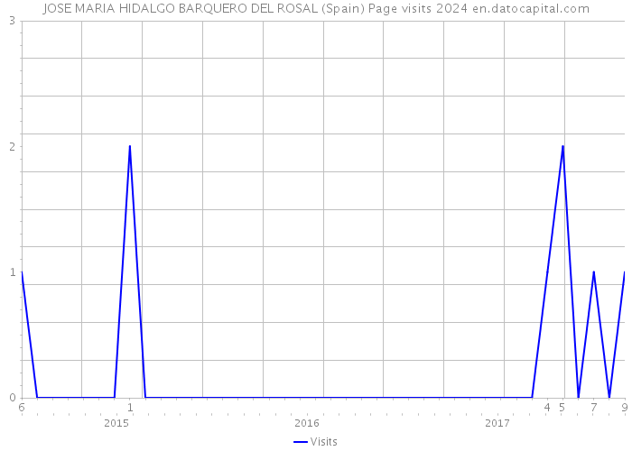 JOSE MARIA HIDALGO BARQUERO DEL ROSAL (Spain) Page visits 2024 