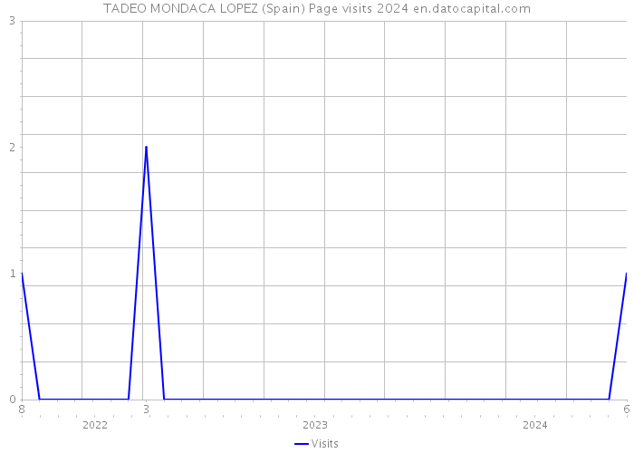 TADEO MONDACA LOPEZ (Spain) Page visits 2024 