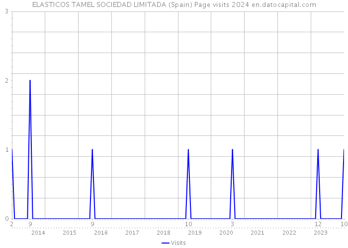 ELASTICOS TAMEL SOCIEDAD LIMITADA (Spain) Page visits 2024 