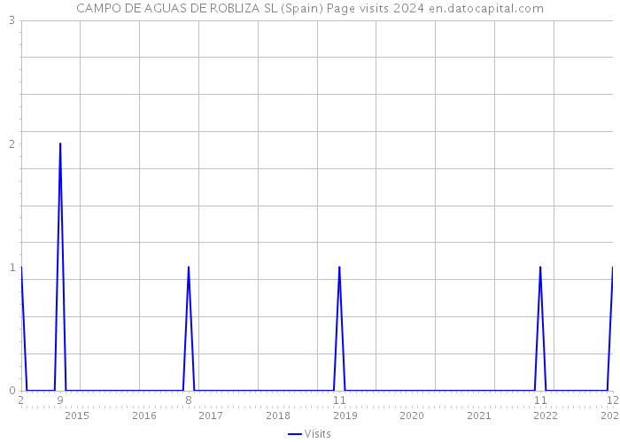 CAMPO DE AGUAS DE ROBLIZA SL (Spain) Page visits 2024 