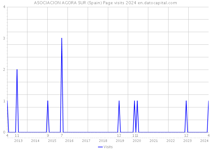 ASOCIACION AGORA SUR (Spain) Page visits 2024 
