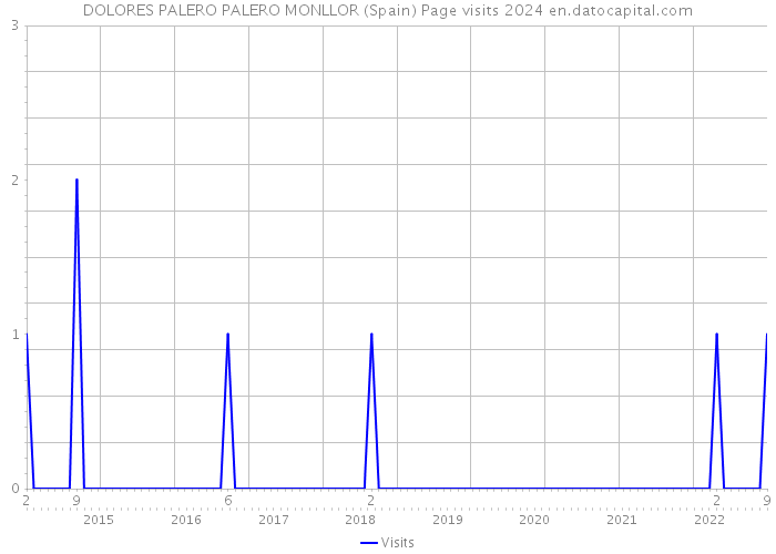 DOLORES PALERO PALERO MONLLOR (Spain) Page visits 2024 