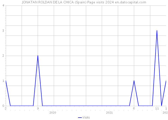 JONATAN ROLDAN DE LA CHICA (Spain) Page visits 2024 