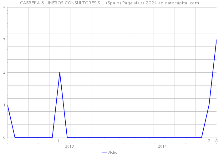 CABRERA & LINEROS CONSULTORES S.L. (Spain) Page visits 2024 