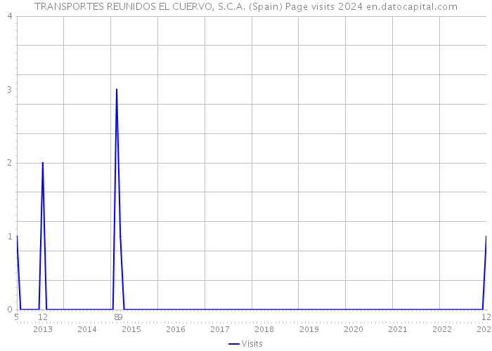 TRANSPORTES REUNIDOS EL CUERVO, S.C.A. (Spain) Page visits 2024 