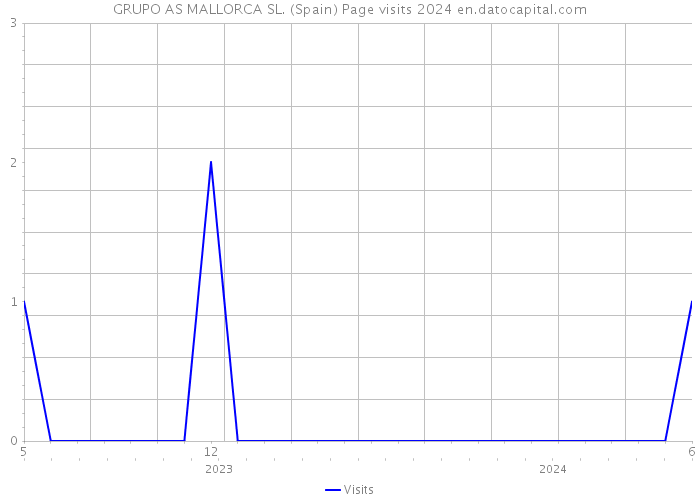 GRUPO AS MALLORCA SL. (Spain) Page visits 2024 