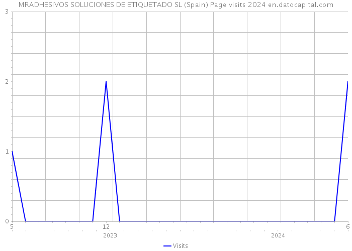 MRADHESIVOS SOLUCIONES DE ETIQUETADO SL (Spain) Page visits 2024 