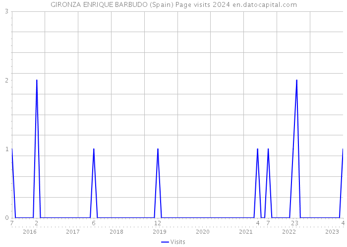 GIRONZA ENRIQUE BARBUDO (Spain) Page visits 2024 
