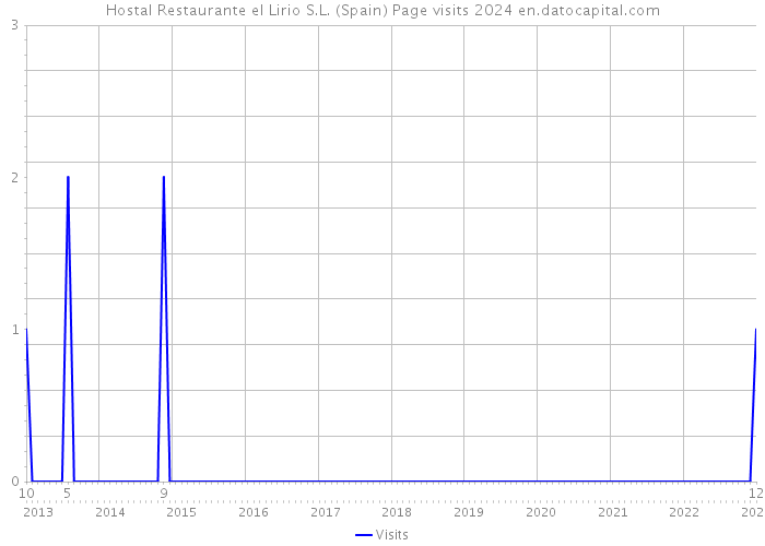 Hostal Restaurante el Lirio S.L. (Spain) Page visits 2024 