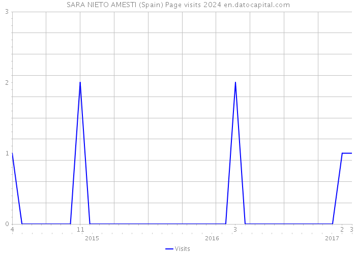 SARA NIETO AMESTI (Spain) Page visits 2024 