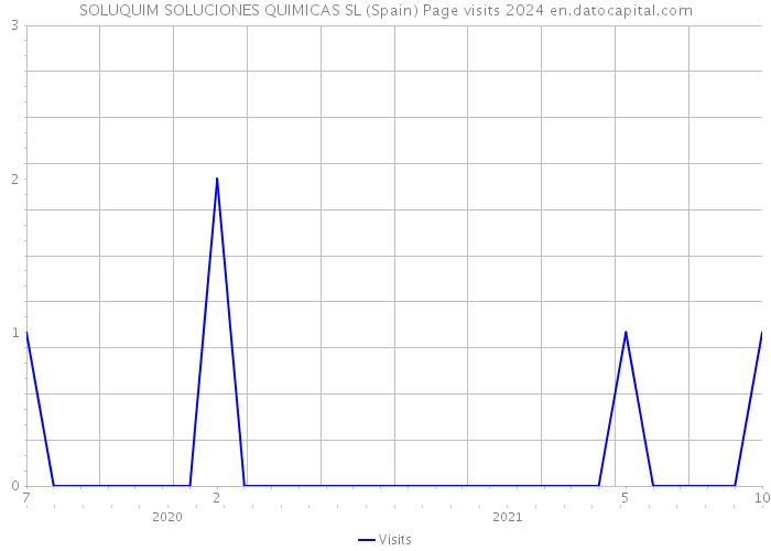 SOLUQUIM SOLUCIONES QUIMICAS SL (Spain) Page visits 2024 