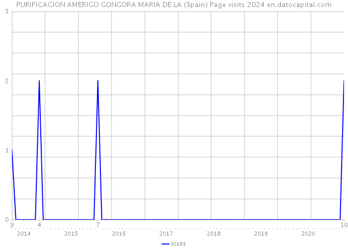 PURIFICACION AMERIGO GONGORA MARIA DE LA (Spain) Page visits 2024 