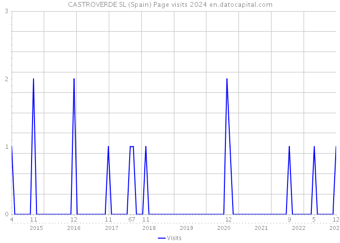 CASTROVERDE SL (Spain) Page visits 2024 