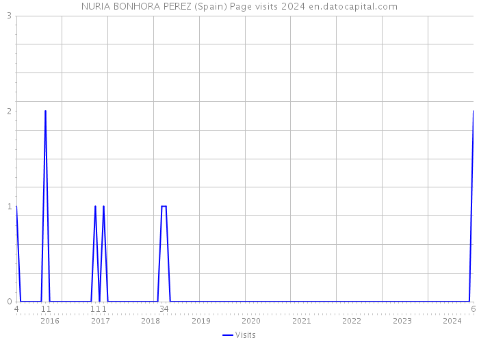 NURIA BONHORA PEREZ (Spain) Page visits 2024 