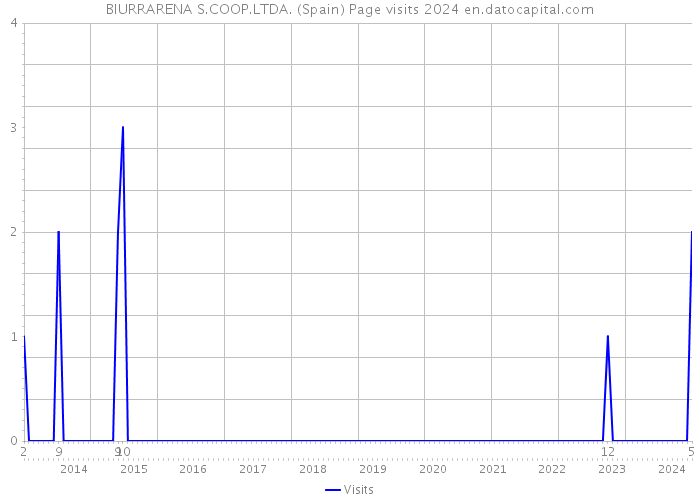 BIURRARENA S.COOP.LTDA. (Spain) Page visits 2024 
