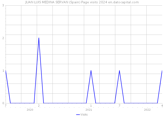 JUAN LUIS MEDINA SERVAN (Spain) Page visits 2024 