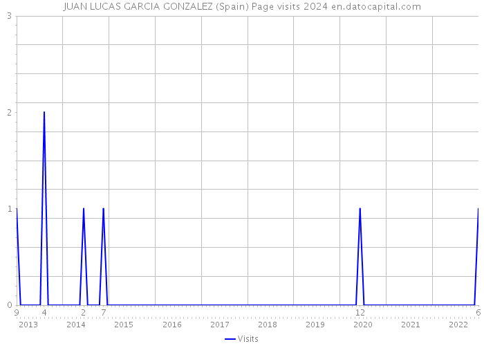 JUAN LUCAS GARCIA GONZALEZ (Spain) Page visits 2024 