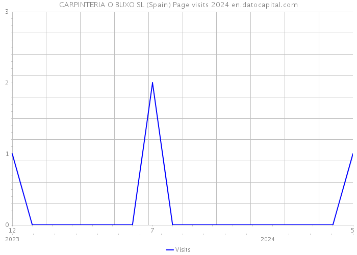 CARPINTERIA O BUXO SL (Spain) Page visits 2024 