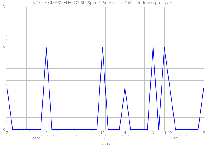 ACEK BIOMASS ENERGY SL (Spain) Page visits 2024 