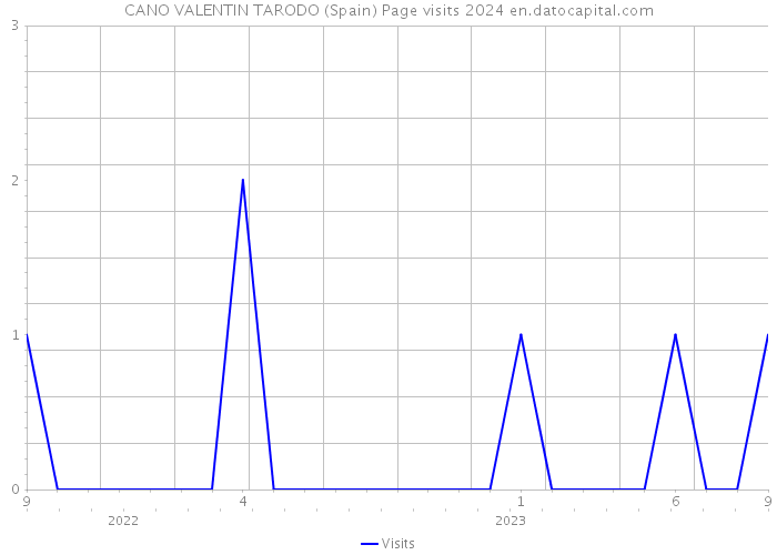 CANO VALENTIN TARODO (Spain) Page visits 2024 