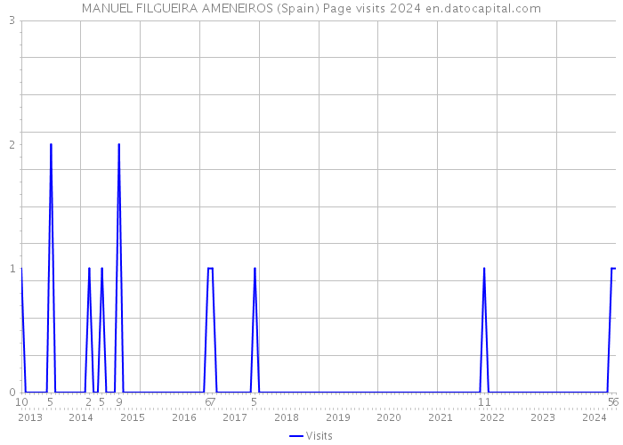 MANUEL FILGUEIRA AMENEIROS (Spain) Page visits 2024 