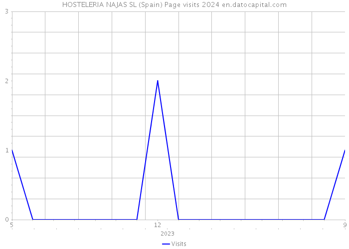 HOSTELERIA NAJAS SL (Spain) Page visits 2024 
