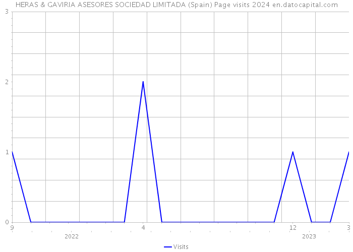 HERAS & GAVIRIA ASESORES SOCIEDAD LIMITADA (Spain) Page visits 2024 