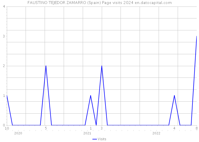 FAUSTINO TEJEDOR ZAMARRO (Spain) Page visits 2024 
