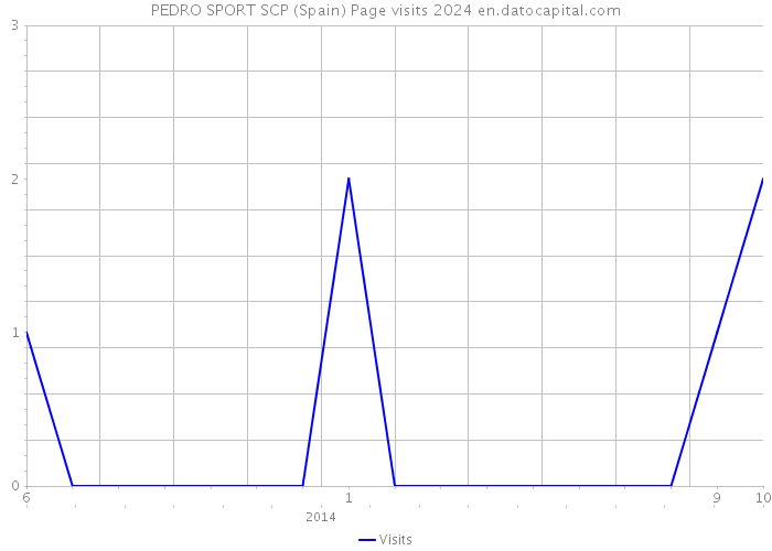 PEDRO SPORT SCP (Spain) Page visits 2024 