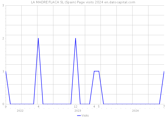 LA MADRE FLACA SL (Spain) Page visits 2024 