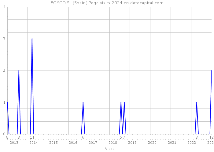FOYCO SL (Spain) Page visits 2024 
