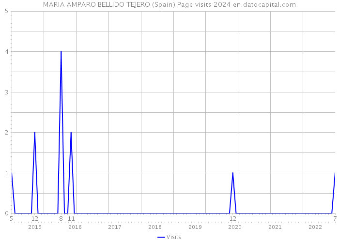 MARIA AMPARO BELLIDO TEJERO (Spain) Page visits 2024 