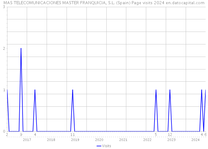 MAS TELECOMUNICACIONES MASTER FRANQUICIA, S.L. (Spain) Page visits 2024 