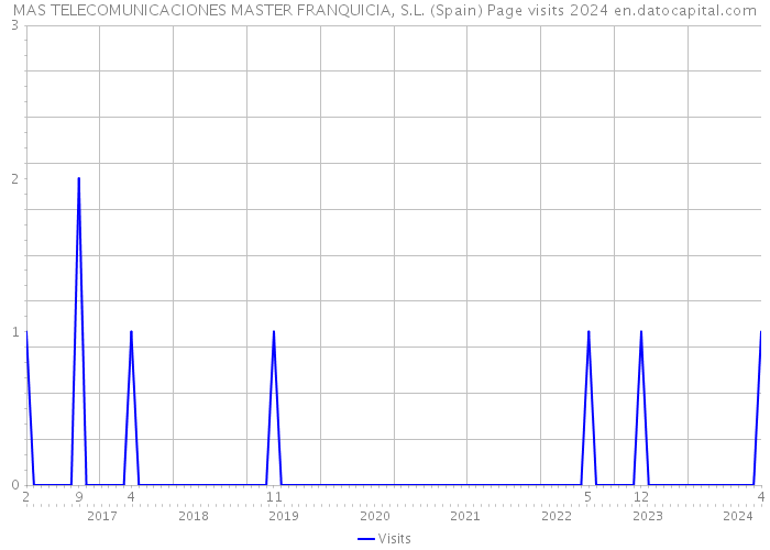 MAS TELECOMUNICACIONES MASTER FRANQUICIA, S.L. (Spain) Page visits 2024 