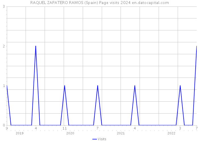 RAQUEL ZAPATERO RAMOS (Spain) Page visits 2024 